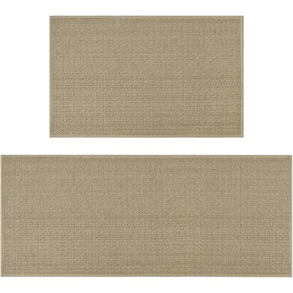 Artoid Mode Kitchen Rug Set of 2 Non Slip Washable Floor Mats for Sink Area